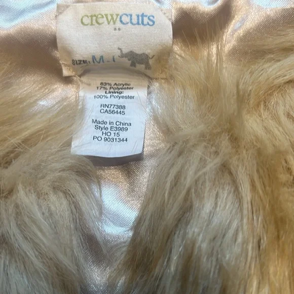 Pair of adorable crewcuts faux fur vests! - Picture 3 of 3